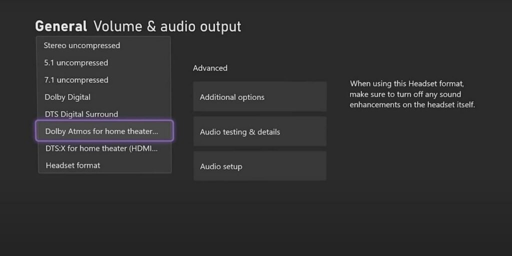 choose the required speaker audio