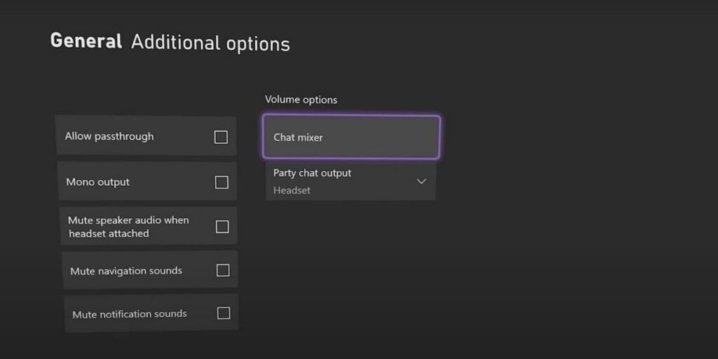 adjust chat mixer settings
