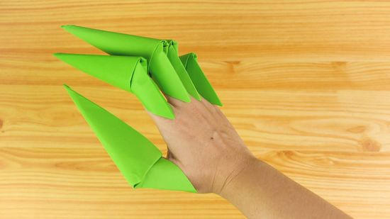 3 ways to make origami paper claws