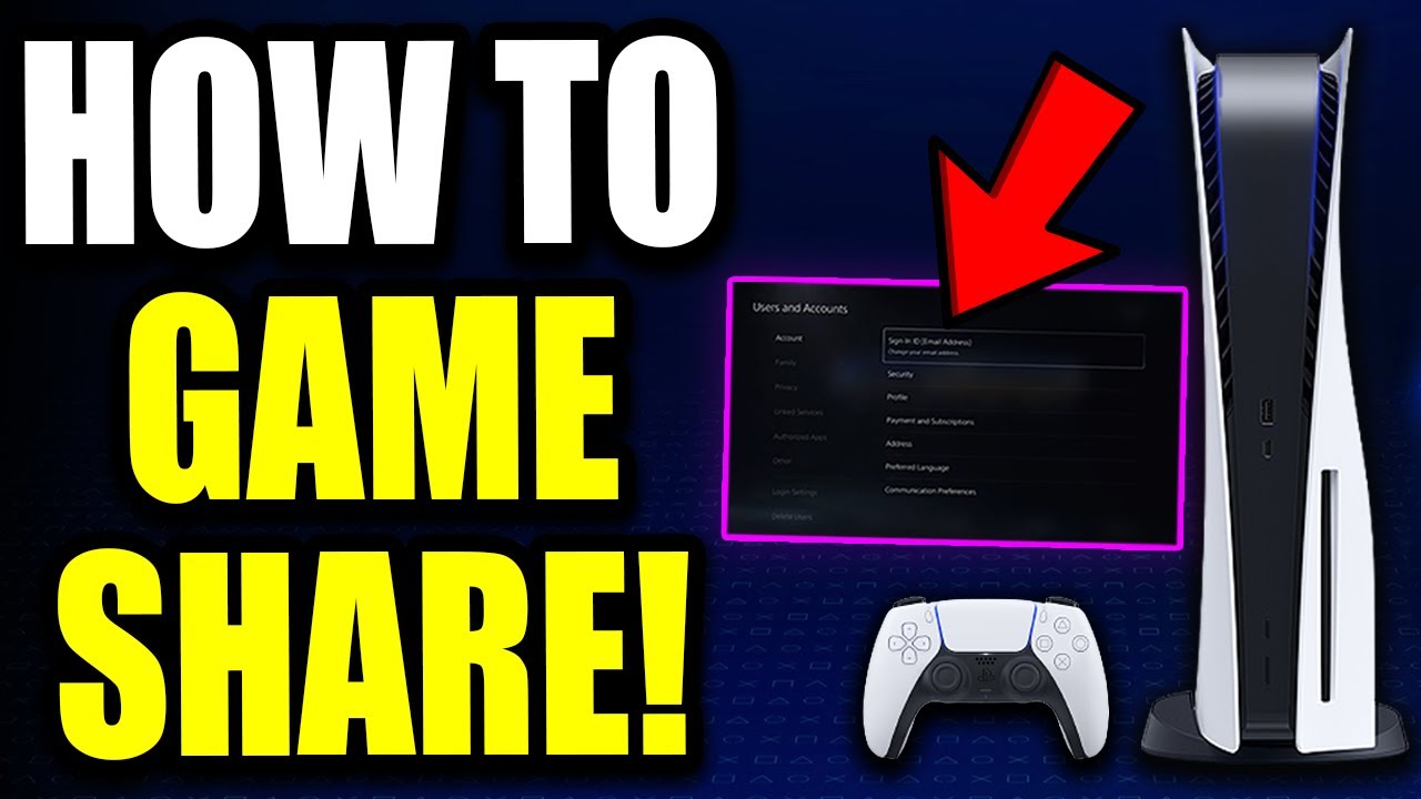 how does game share work on playstation 5