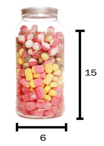 how many candies in a jar calculator