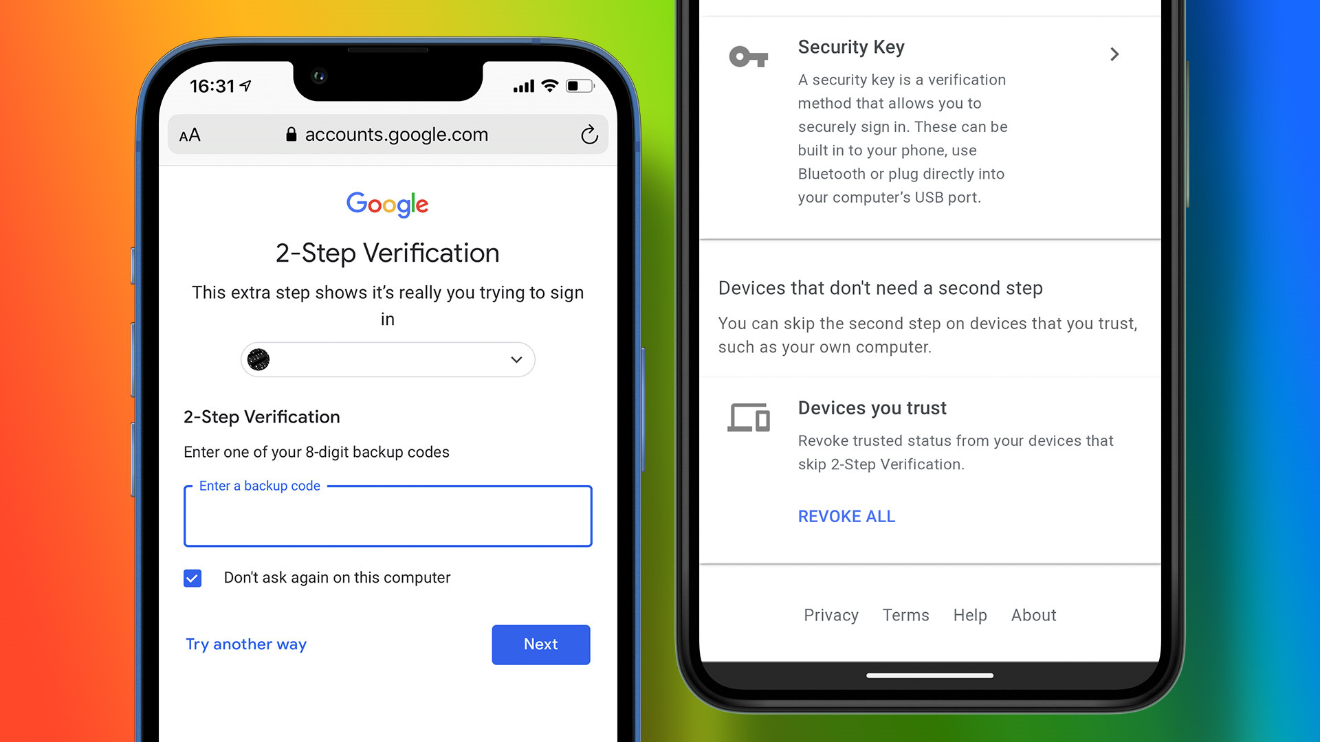 how to add or remove a trusted device from your google account