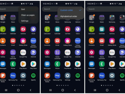 how to alphabetize apps on android