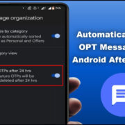 how to auto delete otp messages after 24 hours on android