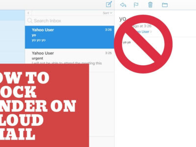 how to block a sender in icloud mail