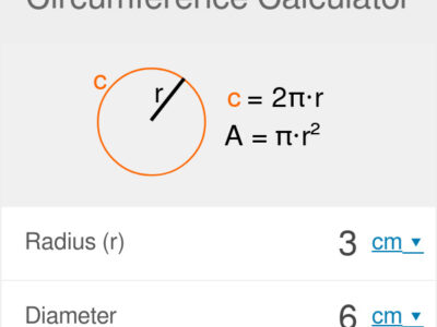 how to calculate diameter from the circumference