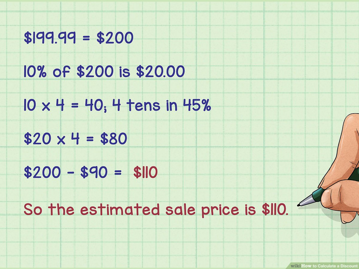 how to calculate discount percentage formula