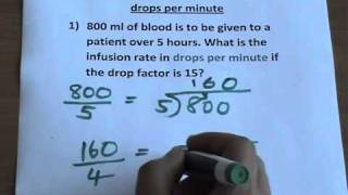 how to calculate drops per minute