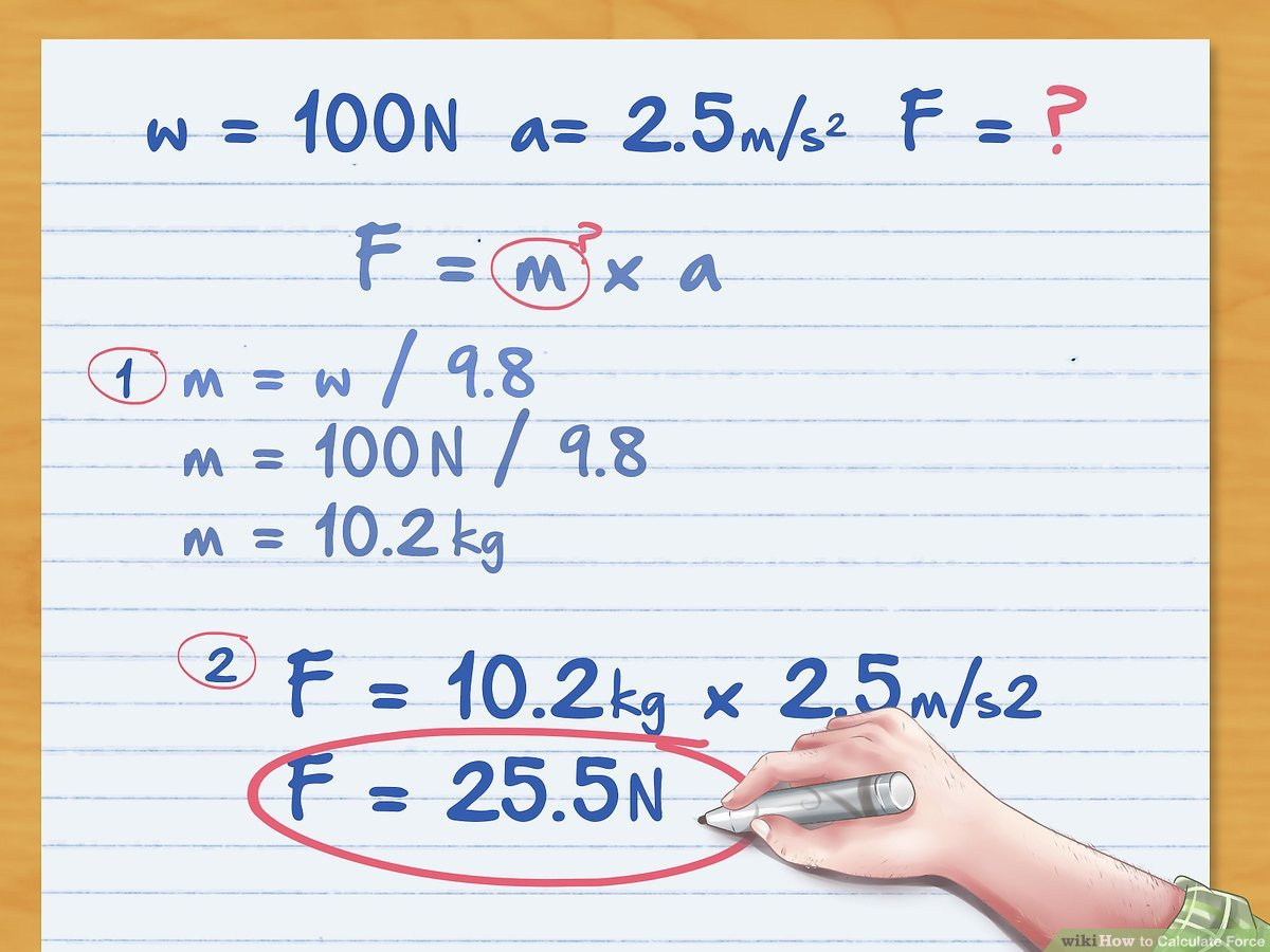how to calculate force without acceleration