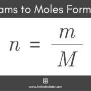 how to calculate grams to moles