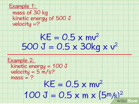 how to calculate kinetic energy without velocity