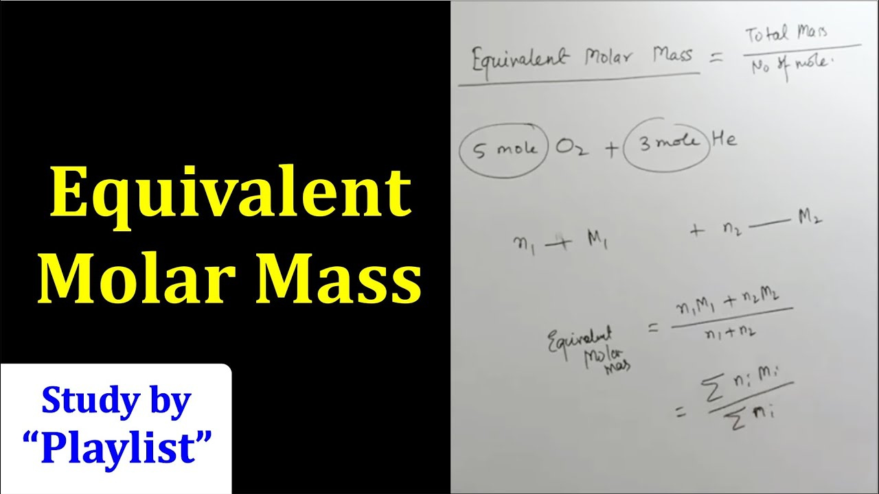 how to calculate molar equivalents
