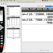 how to calculate npv on ti 84 plus