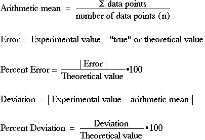 how to calculate percent deviation