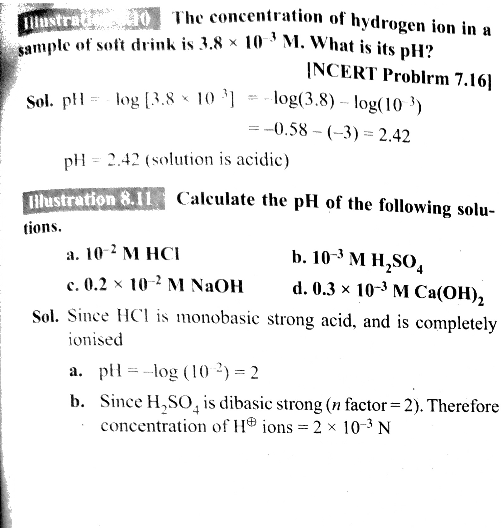 how to calculate ph from molarity