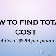 how to calculate price per pound