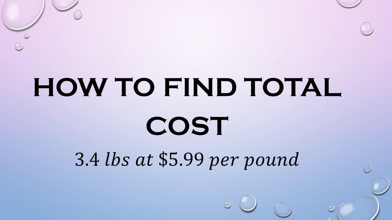 How to Calculate Price per Pound - Techverbs