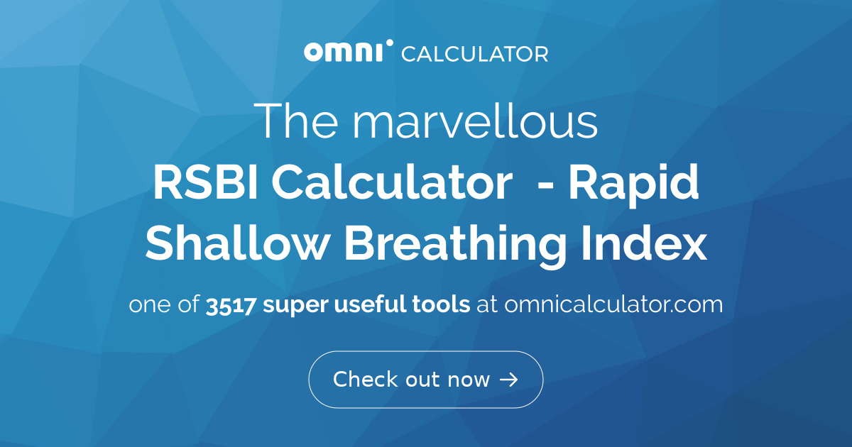 how to calculate rsbi