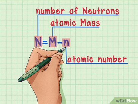 how to calculate the number of neutrons