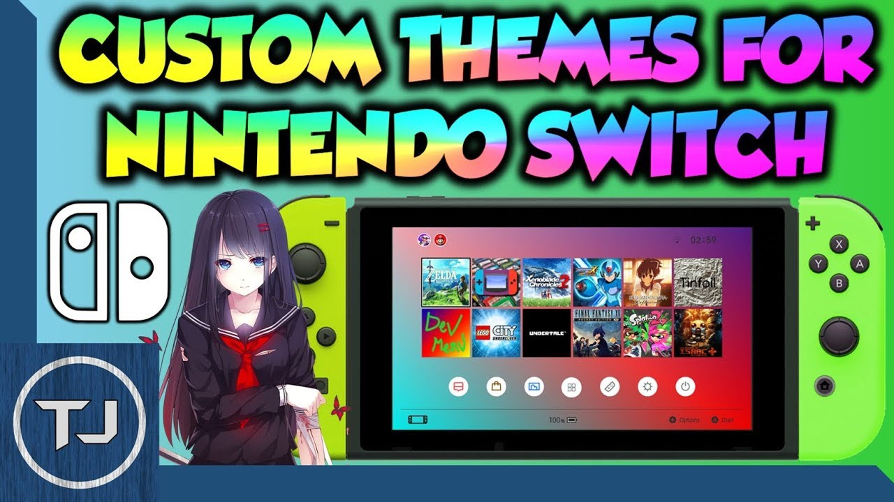 how to change nintendo switch themes