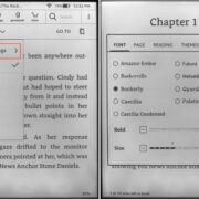 how to change the font size on your kindle