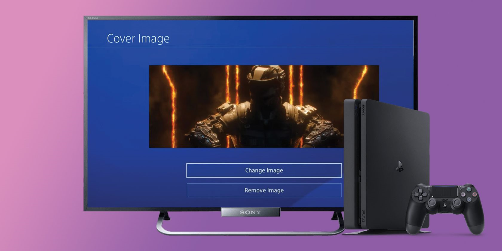 how to change your ps4 profile cover picture