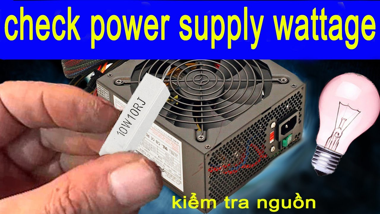 how to check power supply wattage