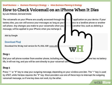 how to check voicemail from a landline phone