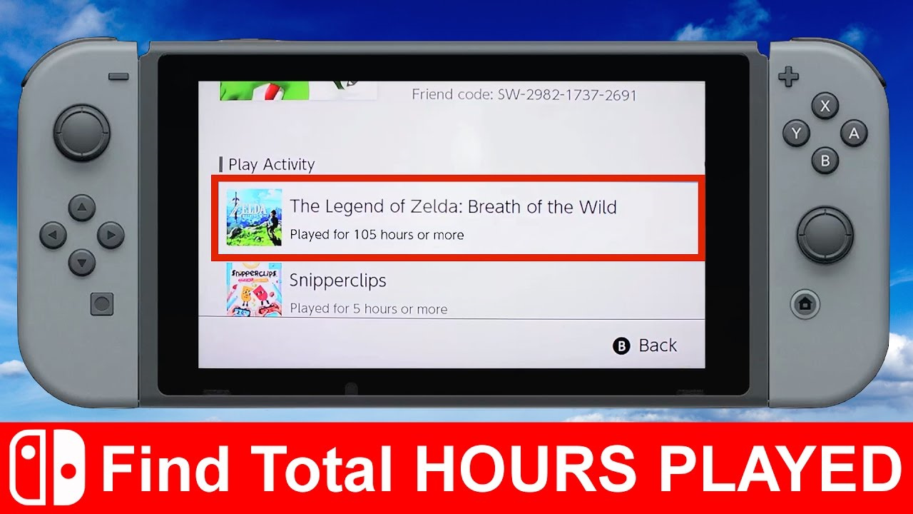 how to check your play time on nintendo switch games