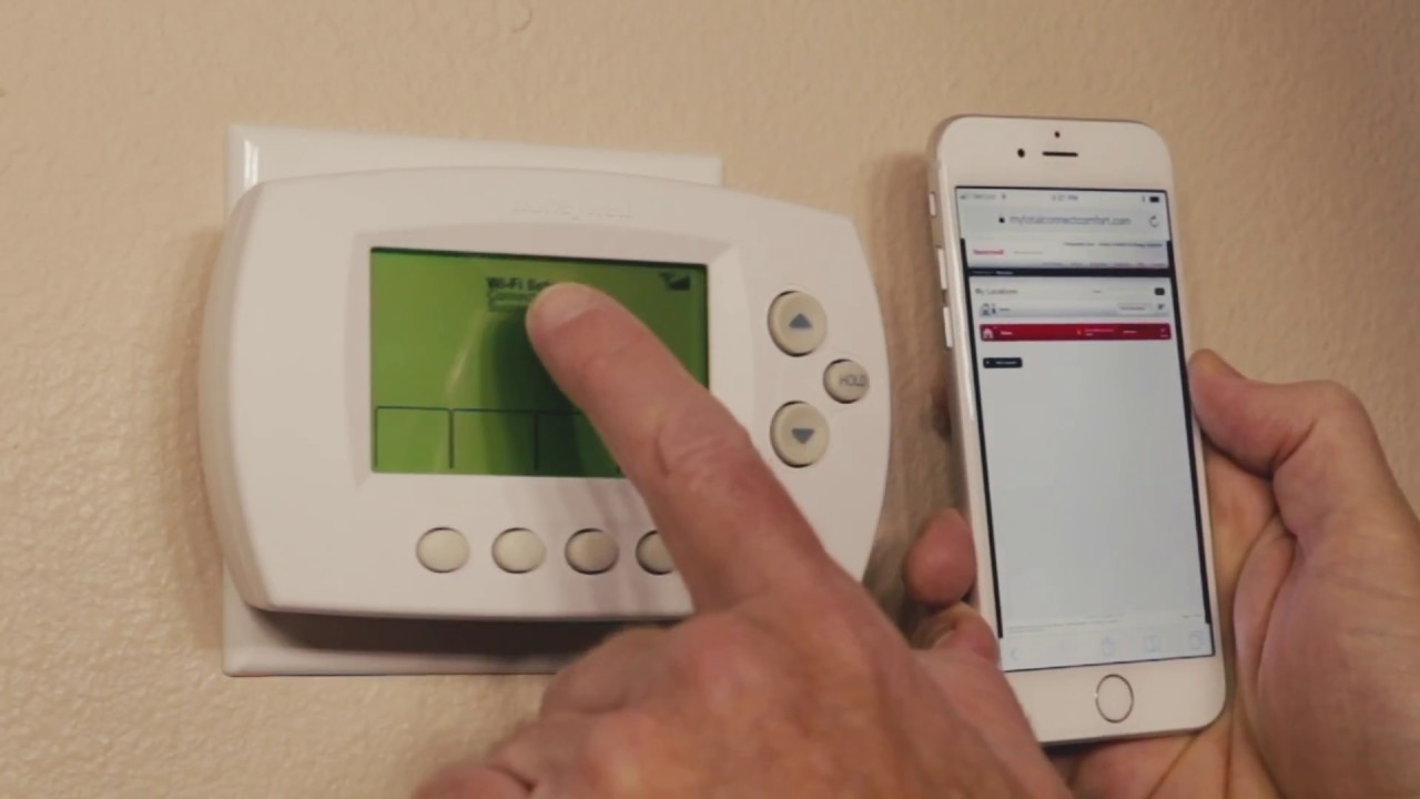 how to connect a honeywell thermostat to wi fi