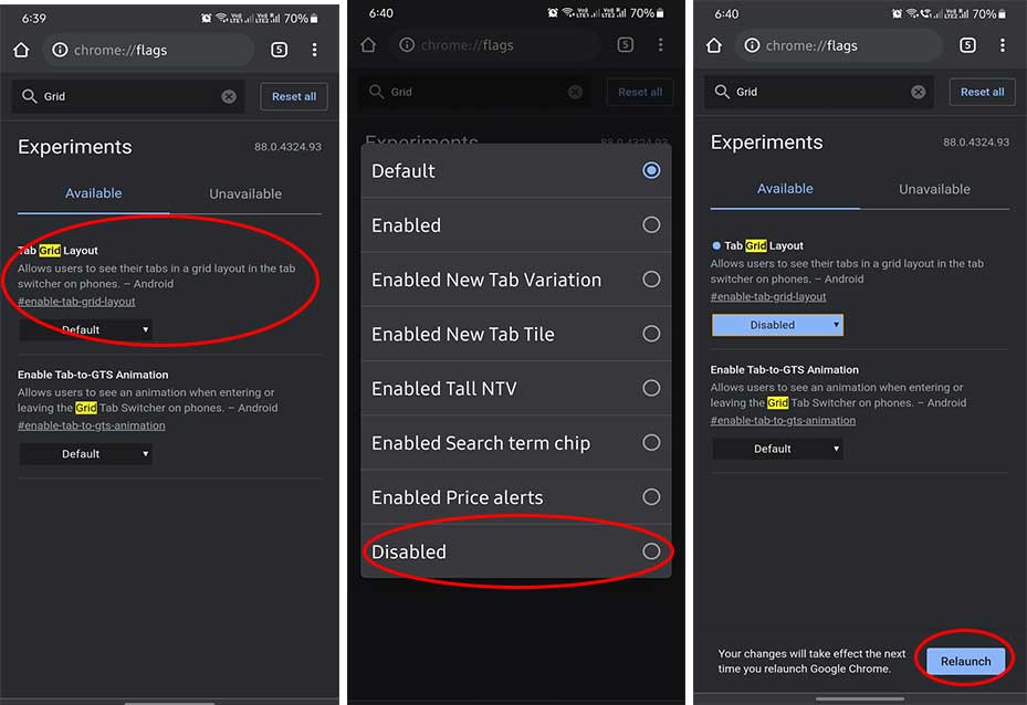 how to create manage and disable tab groups in chrome on android