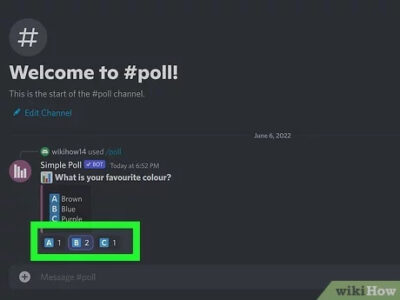 how to do a poll in discord