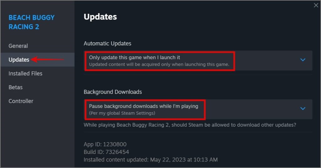 how to downgrade steam games