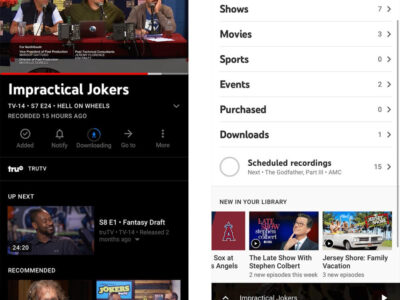 how to download shows on youtube tv