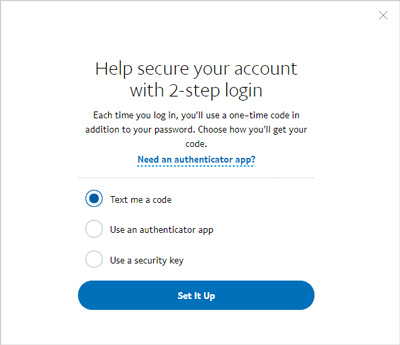 how to enable two factor authentication for your paypal account