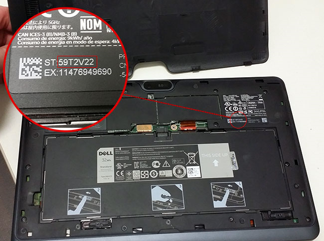 how to find the manufacture date on a dell laptop
