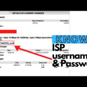 how to find your isp username password