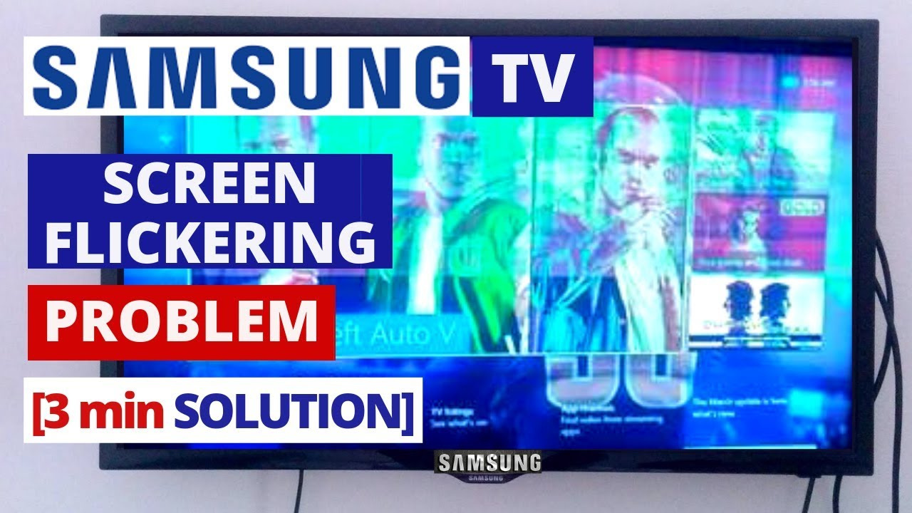 how to fix a glitchy tv screen