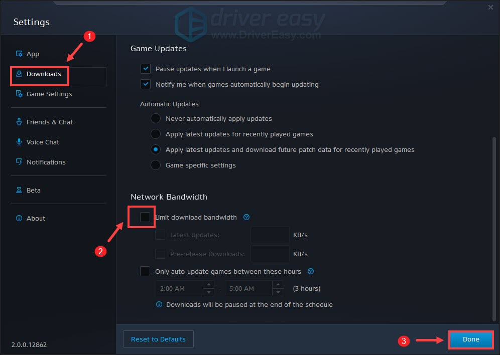 how to fix a slow download speed in battle net for windows
