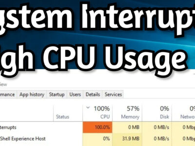 how to fix high cpu usage caused by system interrupt