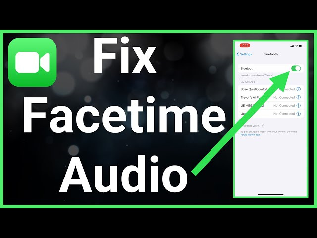 how to fix it when facetime audio is not working