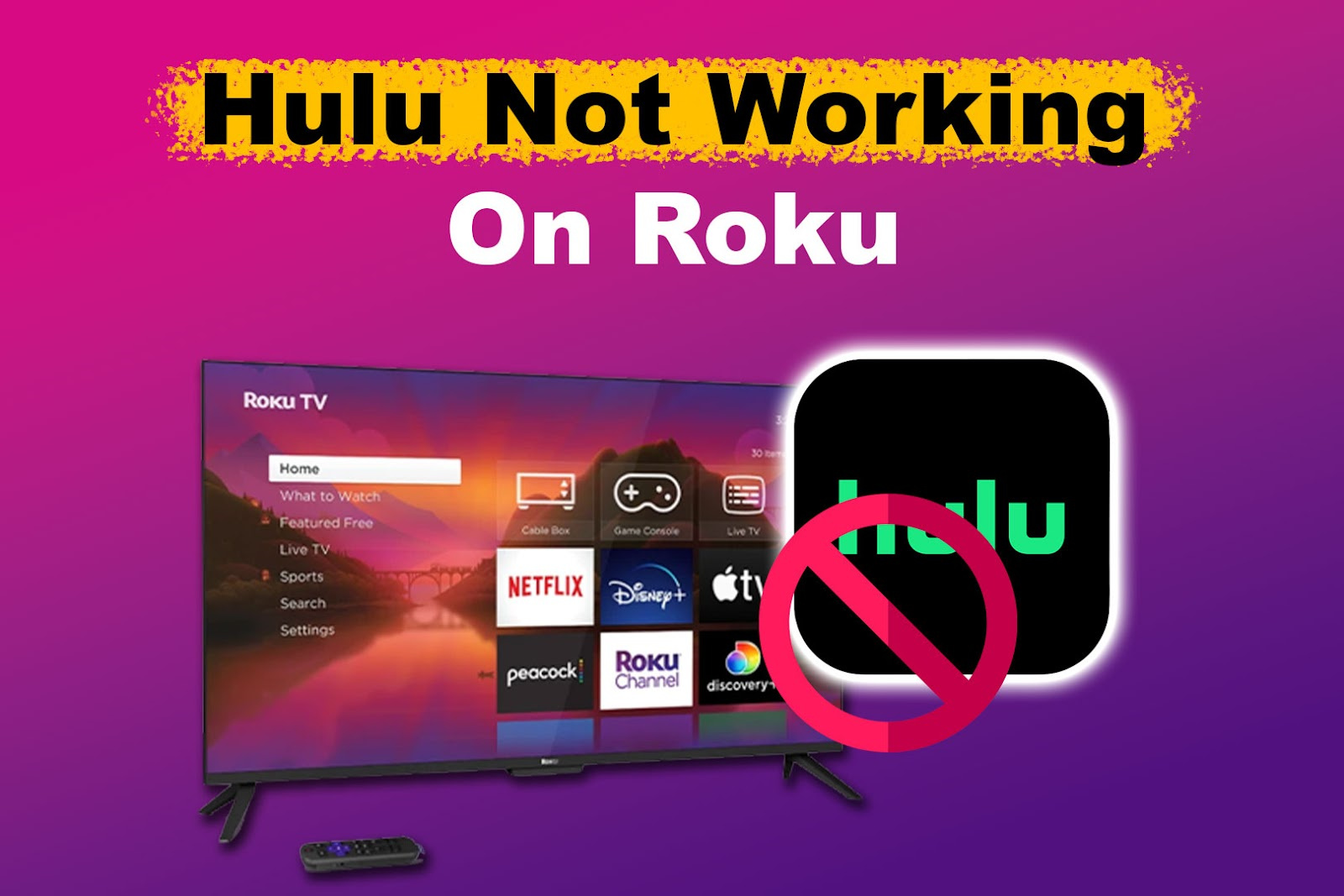 how to fix it when hulus not working on roku