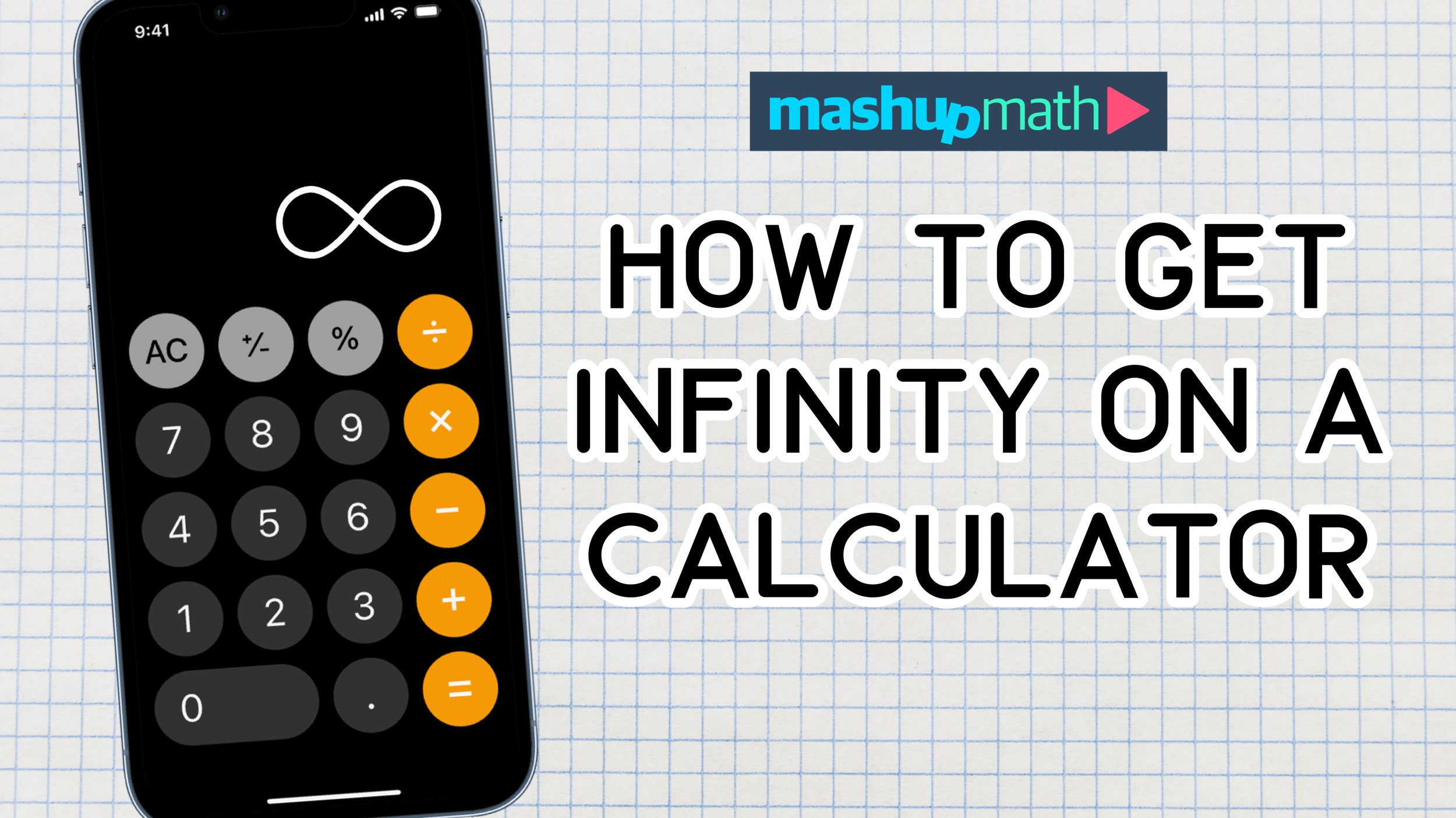 how to get infinity on a calculator