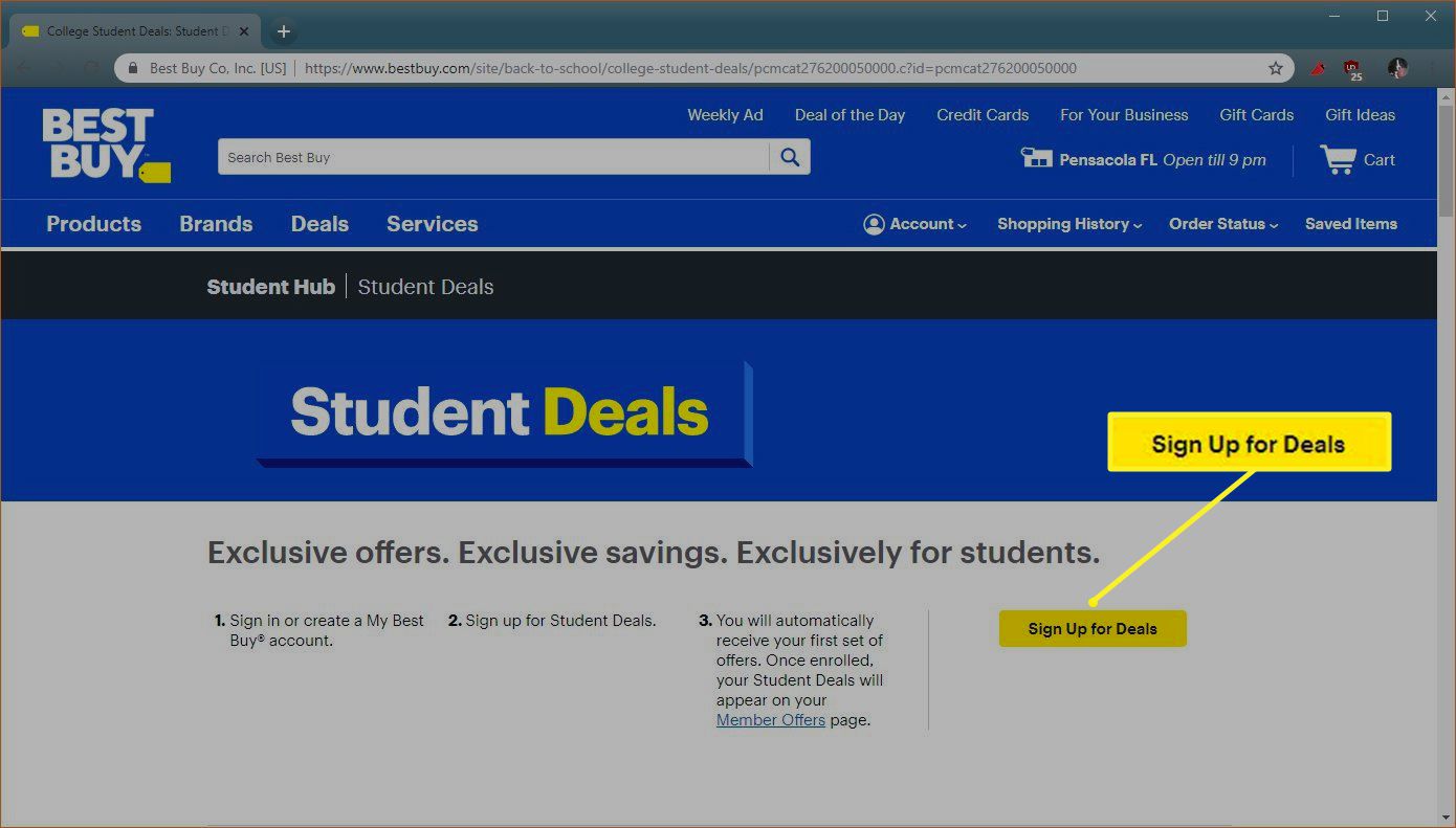 how to get the best buy student discount