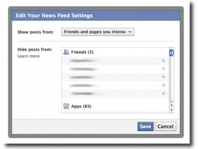 how to hide and unhide friends in facebook