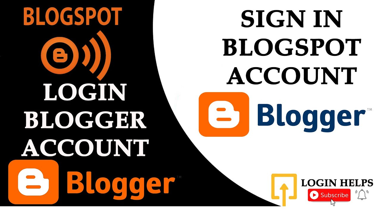how to log in to blogspot