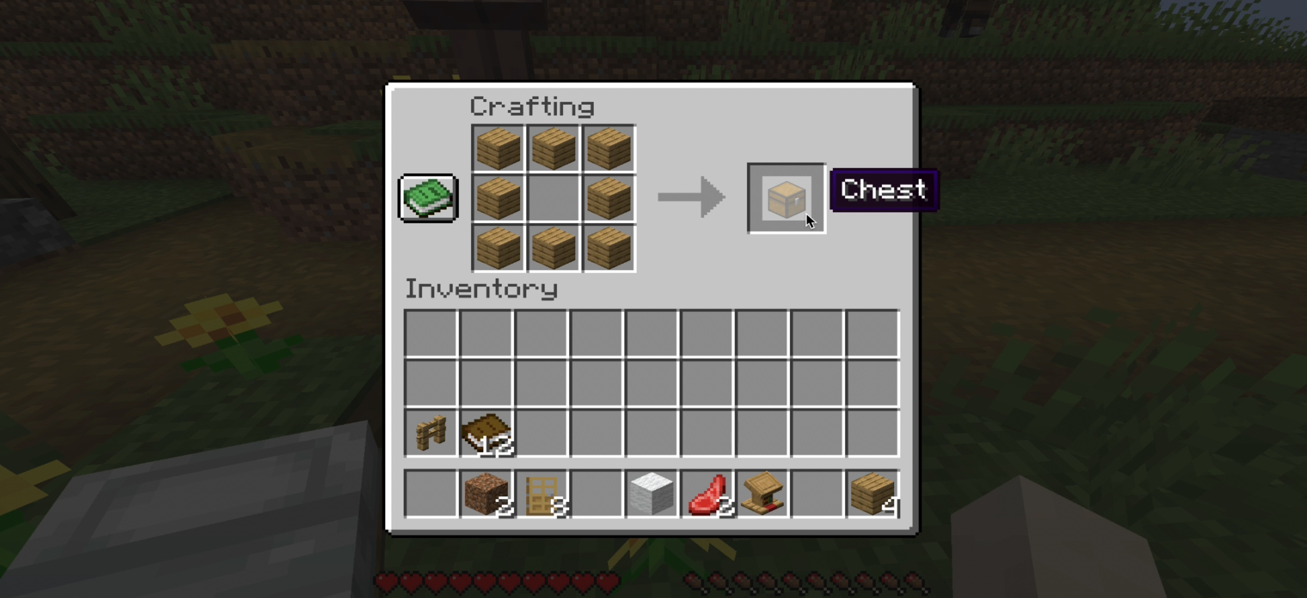 how to make a chest in minecraft