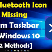 how to pin the bluetooth icon to the windows 10 taskbar