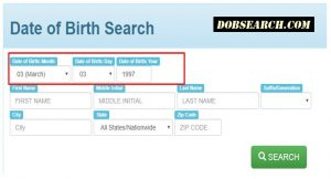 how to search for people by date of birth
