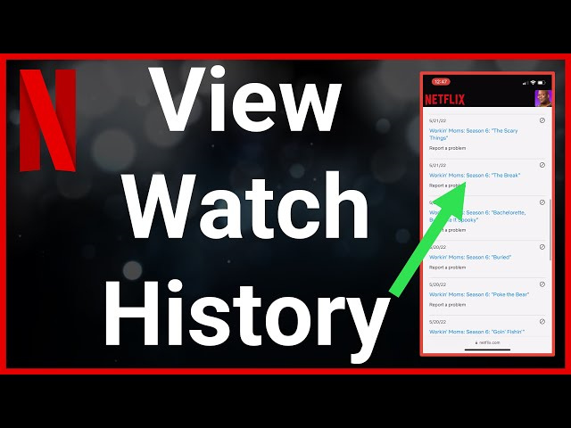 how to see netflix history
